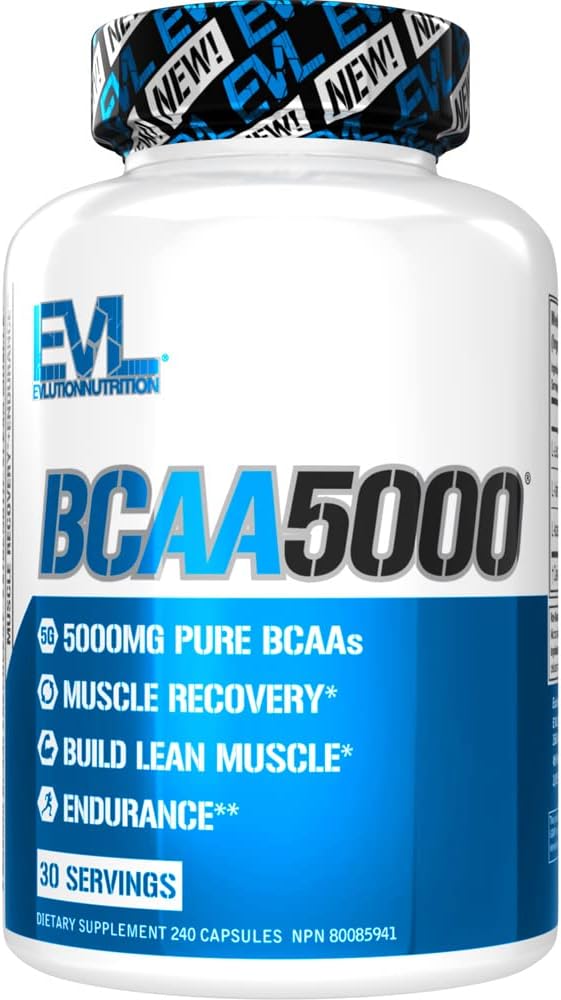 Evlution BCAA5000 Amino Acids 240 Capsulas
