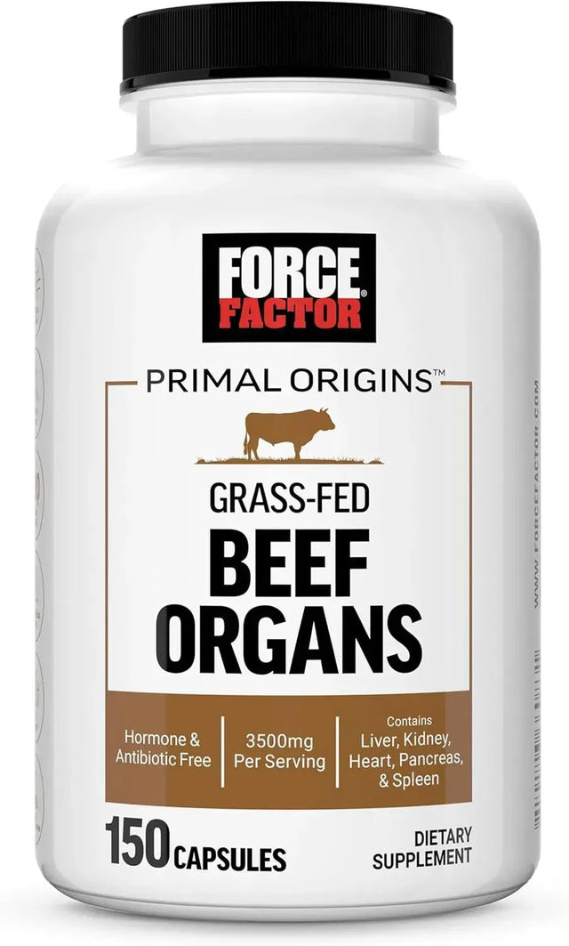 FORCE FACTOR - Force Factor Primal Origins Beef Organs 150 Capsulas - The Red Vitamin MX - Suplementos Alimenticios - {{ shop.shopifyCountryName }}