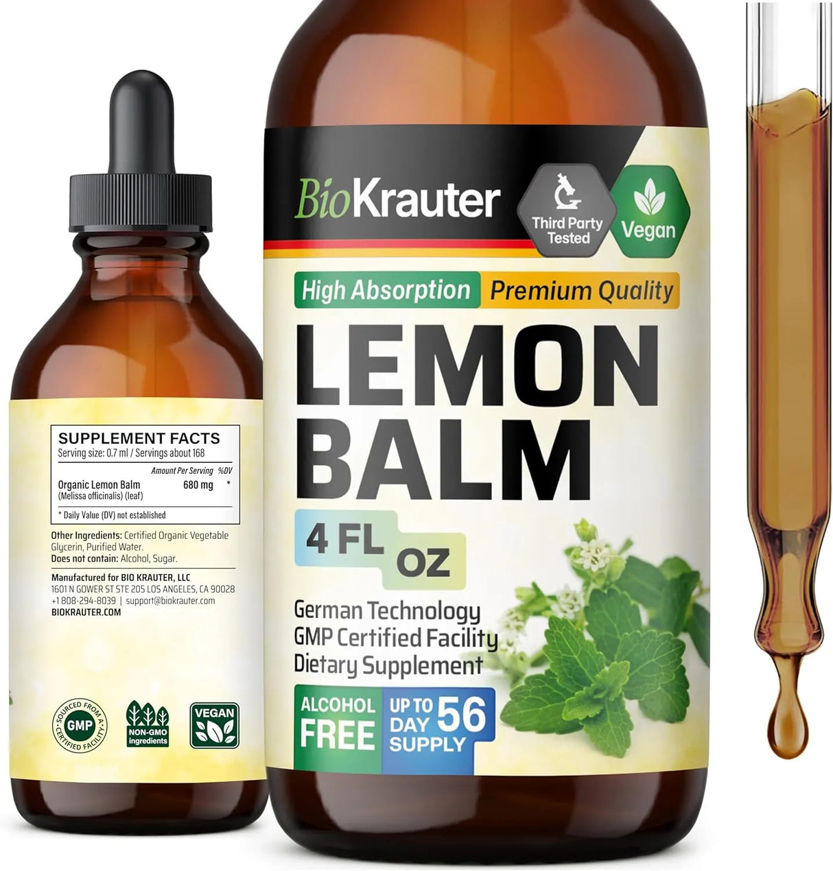 BIOKRAUTER - BIO KRAUTER Lemon Balm Leaf Extract 4 Fl.Oz. - The Red Vitamin MX - Suplementos Alimenticios - {{ shop.shopifyCountryName }}