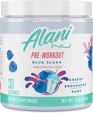 ALANI NU - Alani Nu Pre Workout Powder Blue Slush 30 Servicios 312Gr. - The Red Vitamin MX - Suplementos Alimenticios - {{ shop.shopifyCountryName }}