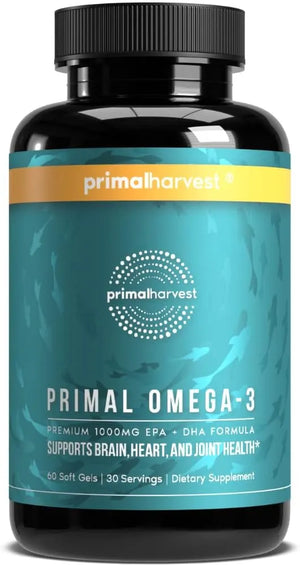 PRIMAL HARVEST - Primal Harvest Omega 3 Fish Oil 60 Capsulas Blandas - The Red Vitamin MX - Suplementos Alimenticios - {{ shop.shopifyCountryName }}