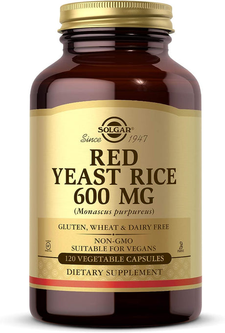 Solgar Red Yeast Rice 600Mg. 120 Capsulas - The Red Vitamin MX - Suplementos Alimenticios - SOLGAR