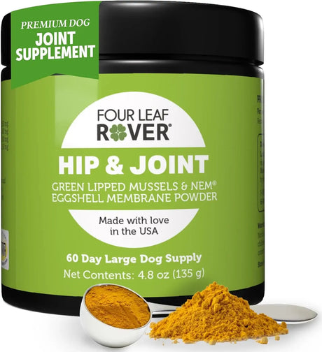 FOUR LEAF ROVER - FOUR LEAF ROVER Hip & Joint Mobility & Joint Support with Glucosamine and Chondroitin for Dogs 135Gr. - The Red Vitamin MX - Cuidado De Cadera Y Articulaciones Para Perros - {{ shop.shopifyCountryName }}