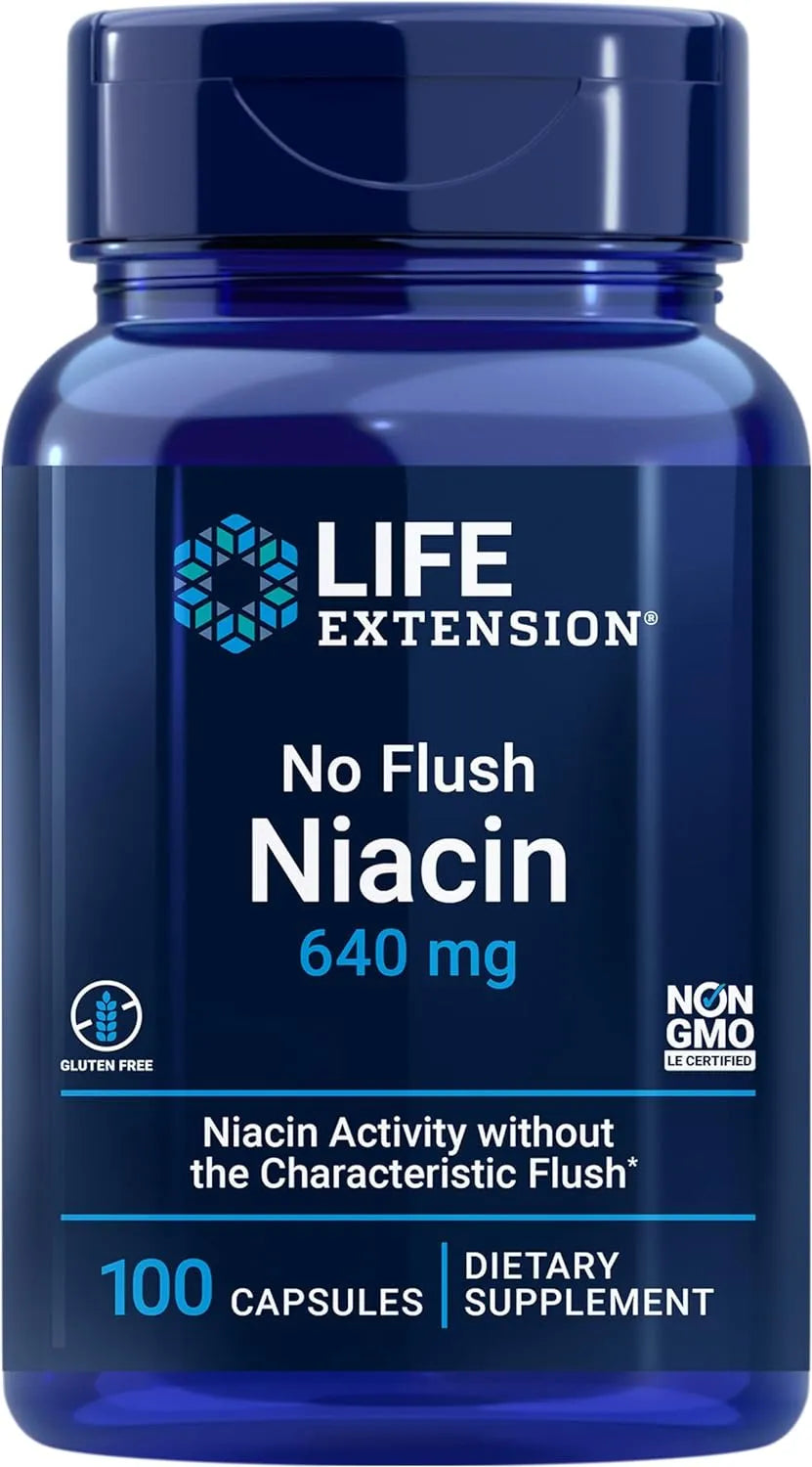 LIFE EXTENSION - Life Extension No Flush Niacin 640Mg. 100 Capsulas - The Red Vitamin MX - Suplementos Alimenticios - {{ shop.shopifyCountryName }}