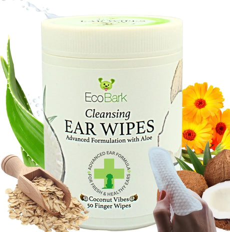 ECOBARK - EcoBark Dog Ear Cleaner Dog Ear Wipes with Finger Pad 50 Toallitas - The Red Vitamin MX - Cuidado Del Oído De Perros - {{ shop.shopifyCountryName }}