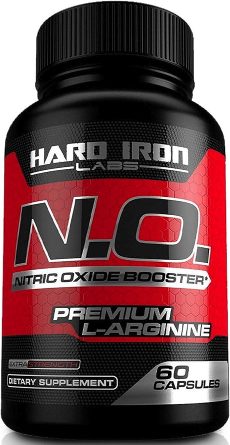 HARD IRON LABS - Hard Iron Labs N.O. Nitric Oxide Booster with L-Arginine, L-Citrulline, Beta Alanine, AAKG 60 Capsulas - The Red Vitamin MX - Suplementos Alimenticios - {{ shop.shopifyCountryName }}