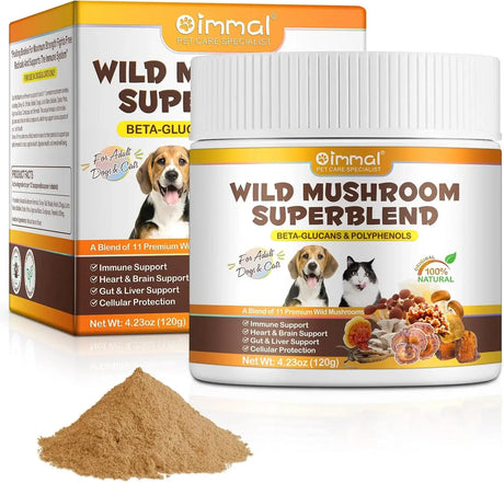 OIMMAL - Oimmal Mushroom Powder for Dogs & Cats 120Gr. - The Red Vitamin MX - Suplementos Herbales Para Perros - {{ shop.shopifyCountryName }}