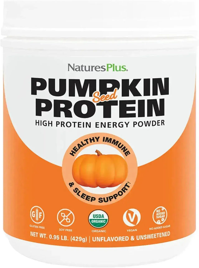 NATURES PLUS - NaturesPlus Organic Pumpkin Seed Protein 15 Servicios 429Gr. - The Red Vitamin MX - Suplementos Alimenticios - {{ shop.shopifyCountryName }}
