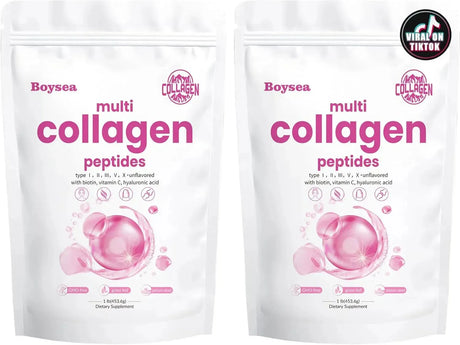 BOYSEA - Boysea Multi-Collagen Peptides Powder 453Gr. 2 Pack - The Red Vitamin MX - Suplementos Alimenticios - {{ shop.shopifyCountryName }}