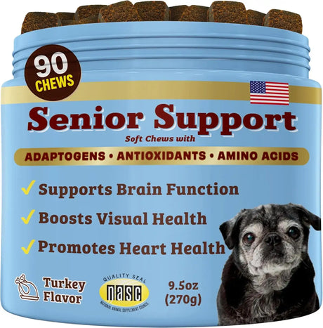 NATURAL DOG - Natural Dog Company Senior Dog Vitamins Chew 90 Masticables - The Red Vitamin MX - Multivitamínicos Para Perros - {{ shop.shopifyCountryName }}
