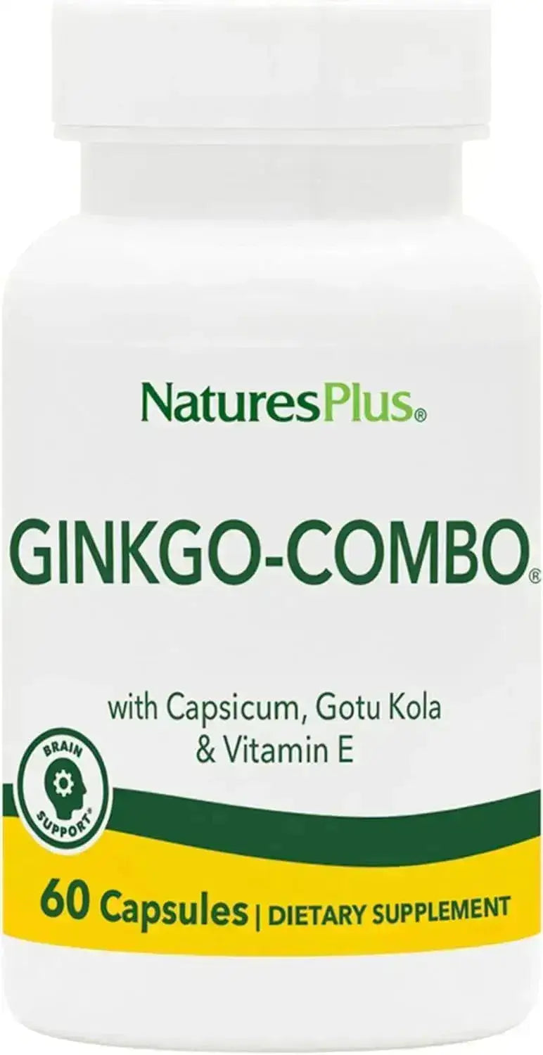 NATURES PLUS - Natures Plus Ginkgo Biloba-Combo 120Mg. 60 Capsulas - The Red Vitamin MX - Suplementos Alimenticios - {{ shop.shopifyCountryName }}