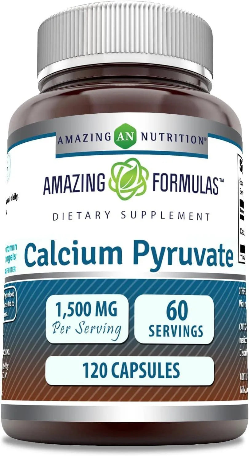 AMAZING FORMULAS - Amazing Formulas Calcium Pyruvate 1500Mg. 120 Capsulas - The Red Vitamin MX - Suplementos Alimenticios - {{ shop.shopifyCountryName }}