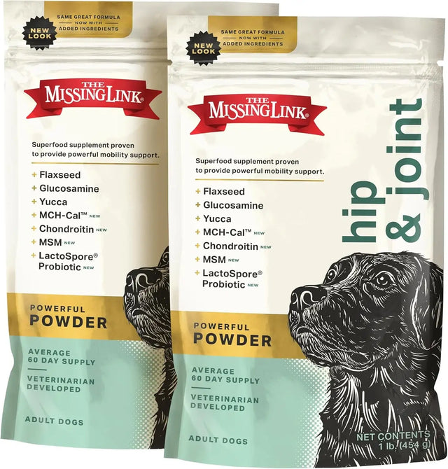 THE MISSING LINK - The Missing Link Hip & Joint + Probiotics Supplement 454Gr. 2 Pack - The Red Vitamin MX - Cuidado De Cadera Y Articulaciones Para Perros - {{ shop.shopifyCountryName }}