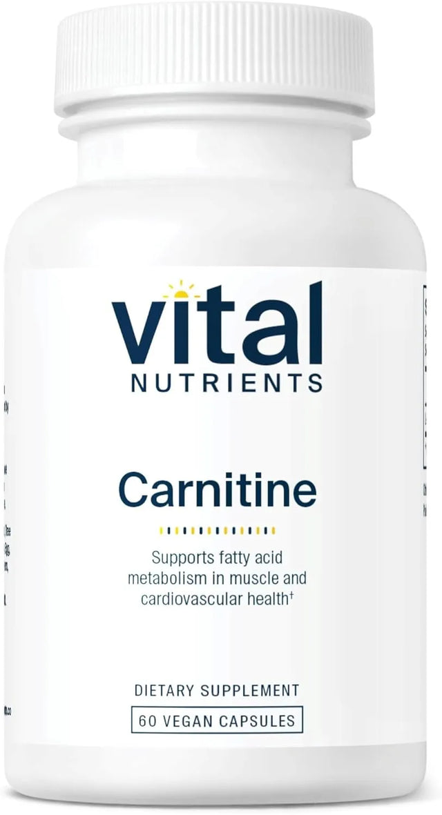 VITAL NUTRIENTS - Vital Nutrients Carnitine 500Mg. 60 Capsulas - The Red Vitamin MX - Suplementos Alimenticios - {{ shop.shopifyCountryName }}