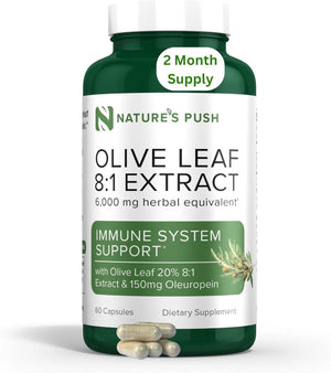 NATURE'S PUSH - Nature's Push Olive Leaf Super Potent 8:1 Extract 60 Capsulas - The Red Vitamin MX - Suplementos Alimenticios - {{ shop.shopifyCountryName }}