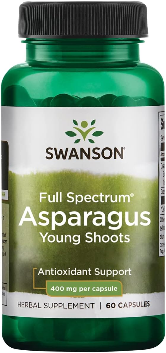 Swanson Asparagus Young Shoots 400Mg. 60 Capsulas