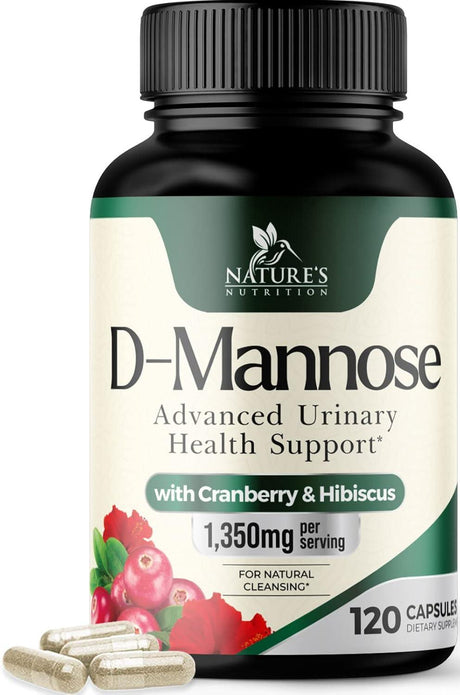 NATURE'S NUTRITION - Nature's Nutrition D-Mannose & Cranberry Extract 1350Mg. 120 Capsulas - The Red Vitamin MX - Suplementos Alimenticios - {{ shop.shopifyCountryName }}