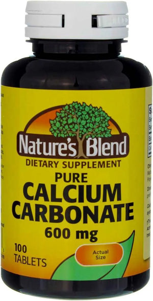 NATURE'S BLEND - Nature's Blend Pure Calcium Carbonate 600Mg. 100 Tabletas - The Red Vitamin MX - Suplementos Alimenticios - {{ shop.shopifyCountryName }}