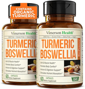 VIMERSON HEALTH - Vimerson Health Turmeric Boswellia 60 Capsulas 2 Pack - The Red Vitamin MX - Suplementos Alimenticios - {{ shop.shopifyCountryName }}