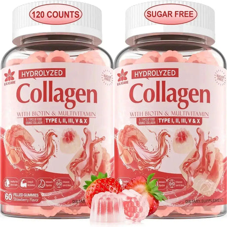 ENVYDEAL - EnvyDeal Sugar-Free Hydrolyzed Collagen Peptide Filled Gummies 60 Gomitas 2 Pack - The Red Vitamin MX - Suplementos Alimenticios - {{ shop.shopifyCountryName }}