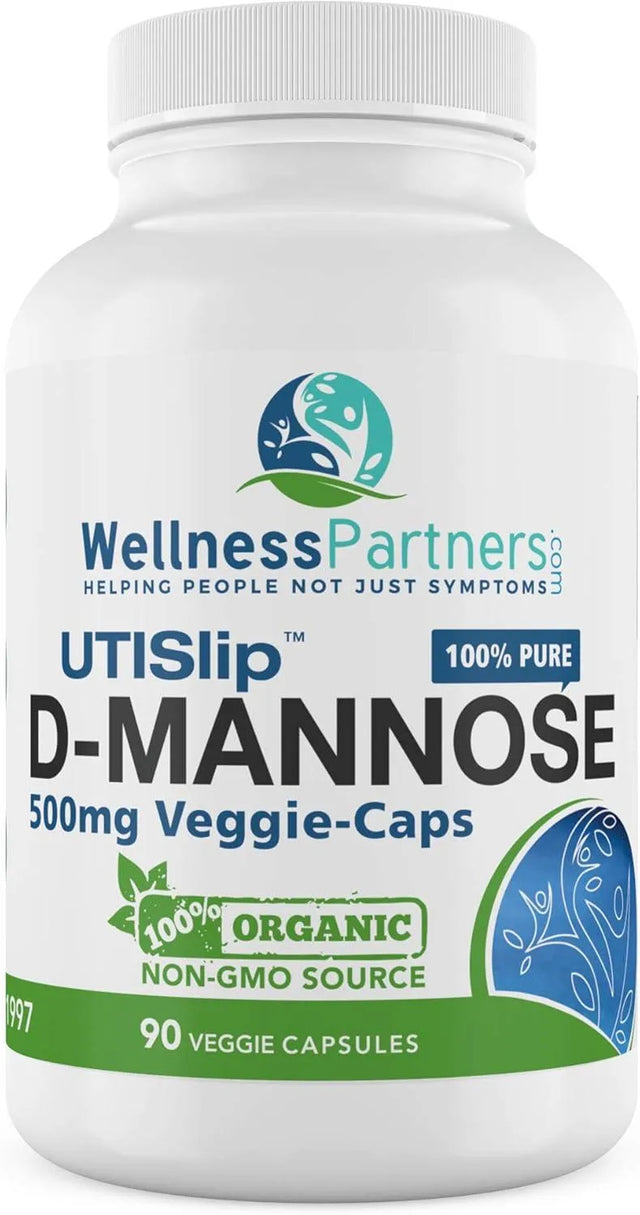 WELLNESSPARTNER - WellnessPartners UTI Slip D-Mannose 500Mg. 90 Capsulas - The Red Vitamin MX - Suplementos Alimenticios - {{ shop.shopifyCountryName }}