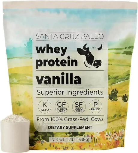 SANTA CRUZ PALEO - Santa Cruz Paleo Whey Protein Powder Grass Fed 20 Servicios Vanilla 538Gr. - The Red Vitamin MX - Suplementos Alimenticios - {{ shop.shopifyCountryName }}