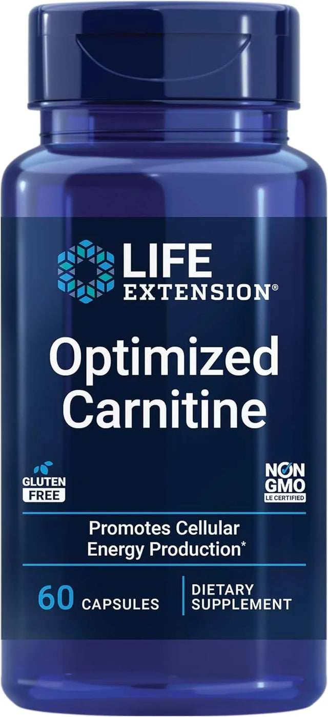 LIFE EXTENSION - Life Extension Optimized Carnitine 60 Capsulas - The Red Vitamin MX - Suplementos Alimenticios - {{ shop.shopifyCountryName }}