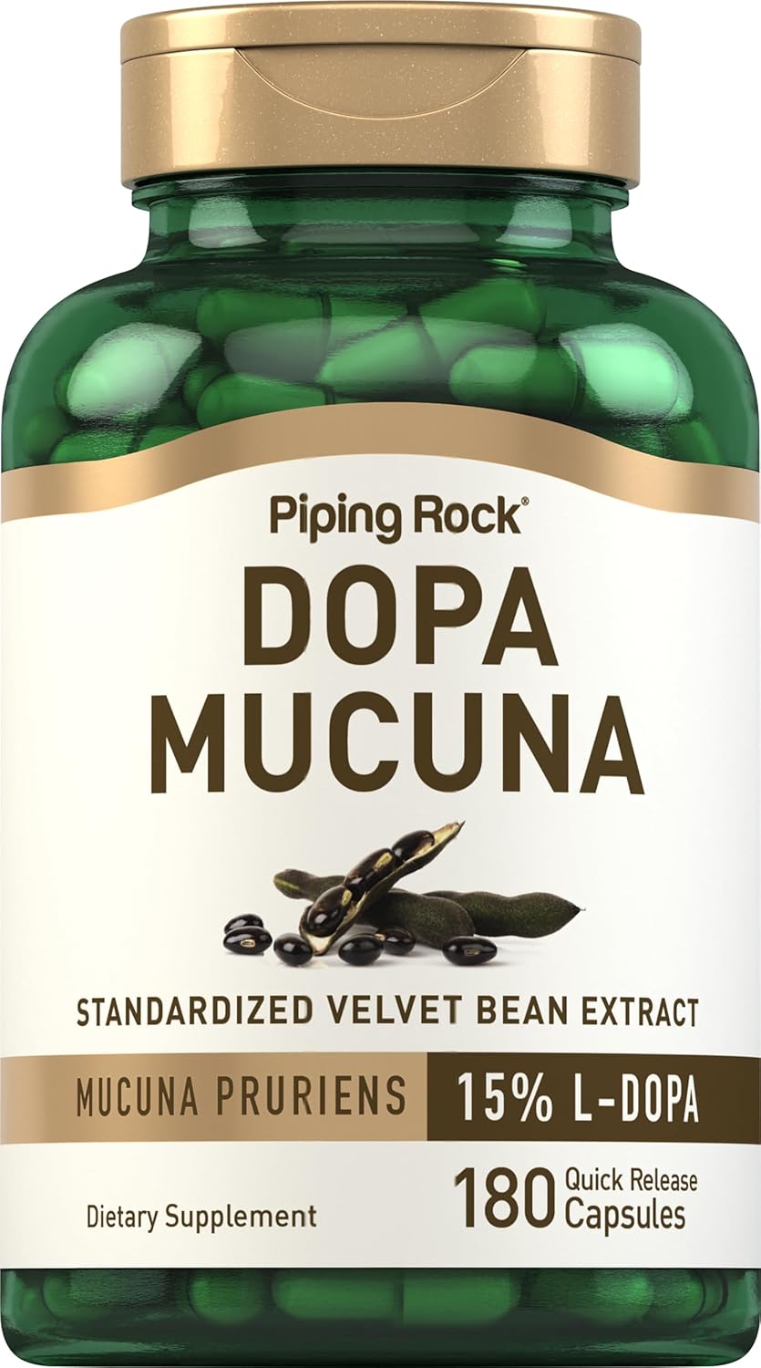 PIPING ROCK - Piping Rock DOPA Mucuna 180 Capsulas - The Red Vitamin MX - Suplementos Alimenticios - {{ shop.shopifyCountryName }}