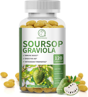 BBEEAAUU Soursop Graviola 120 Capsulas