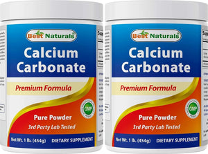 BEST NATURALS - Best Naturals Calcium Carbonate Powder 454Gr. 2 Pack - The Red Vitamin MX - Suplementos Alimenticios - {{ shop.shopifyCountryName }}