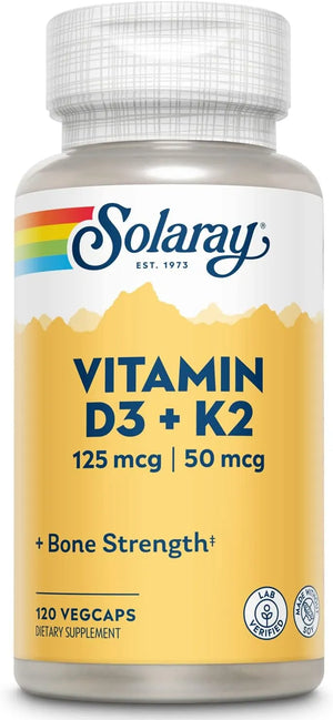 SOLARAY - SOLARAY Vitamin D3 K2 120 Capsulas - The Red Vitamin MX - Suplementos Alimenticios - {{ shop.shopifyCountryName }}
