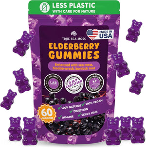 TRUESEAMOSS - TrueSeaMoss Elderberry Gummies with Irish Sea Moss 60 Gomitas - The Red Vitamin MX - Suplementos Alimenticios - {{ shop.shopifyCountryName }}