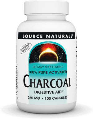 Source Naturals Charcoal 260Mg. 100 Capsulas