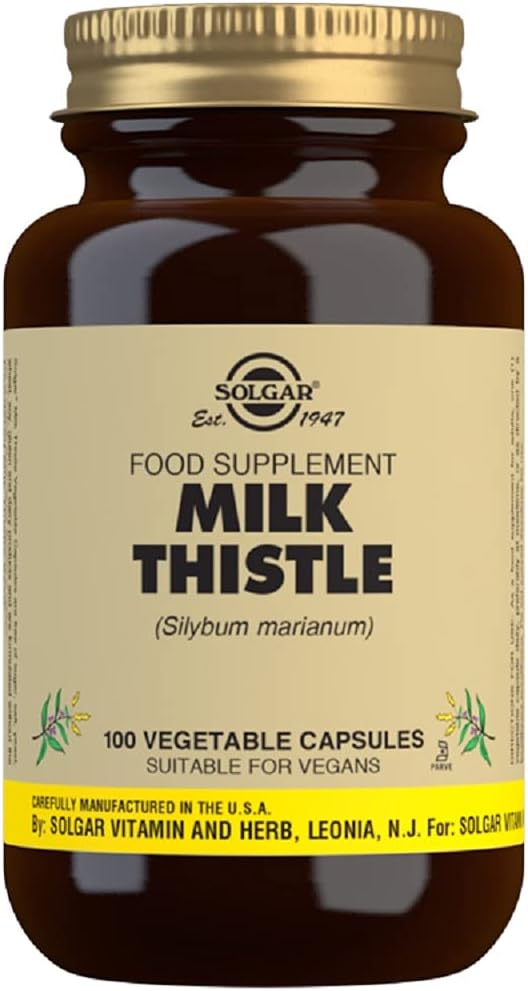 Solgar Milk Thistle 100 Capsulas - The Red Vitamin MX - Suplementos Alimenticios - SOLGAR