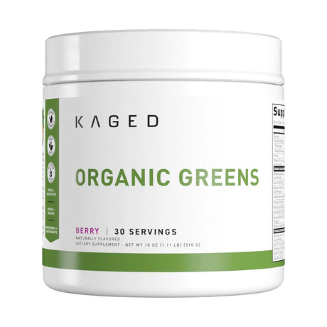 KAGED MUSCLE - Kaged Organic Greens Superfood Powder 30 Servicios Berry 510Gr. - The Red Vitamin MX - Suplementos Alimenticios - {{ shop.shopifyCountryName }}