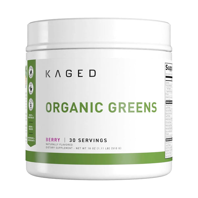 KAGED MUSCLE - Kaged Organic Greens Superfood Powder 30 Servicios Berry 510Gr. - The Red Vitamin MX - Suplementos Alimenticios - {{ shop.shopifyCountryName }}