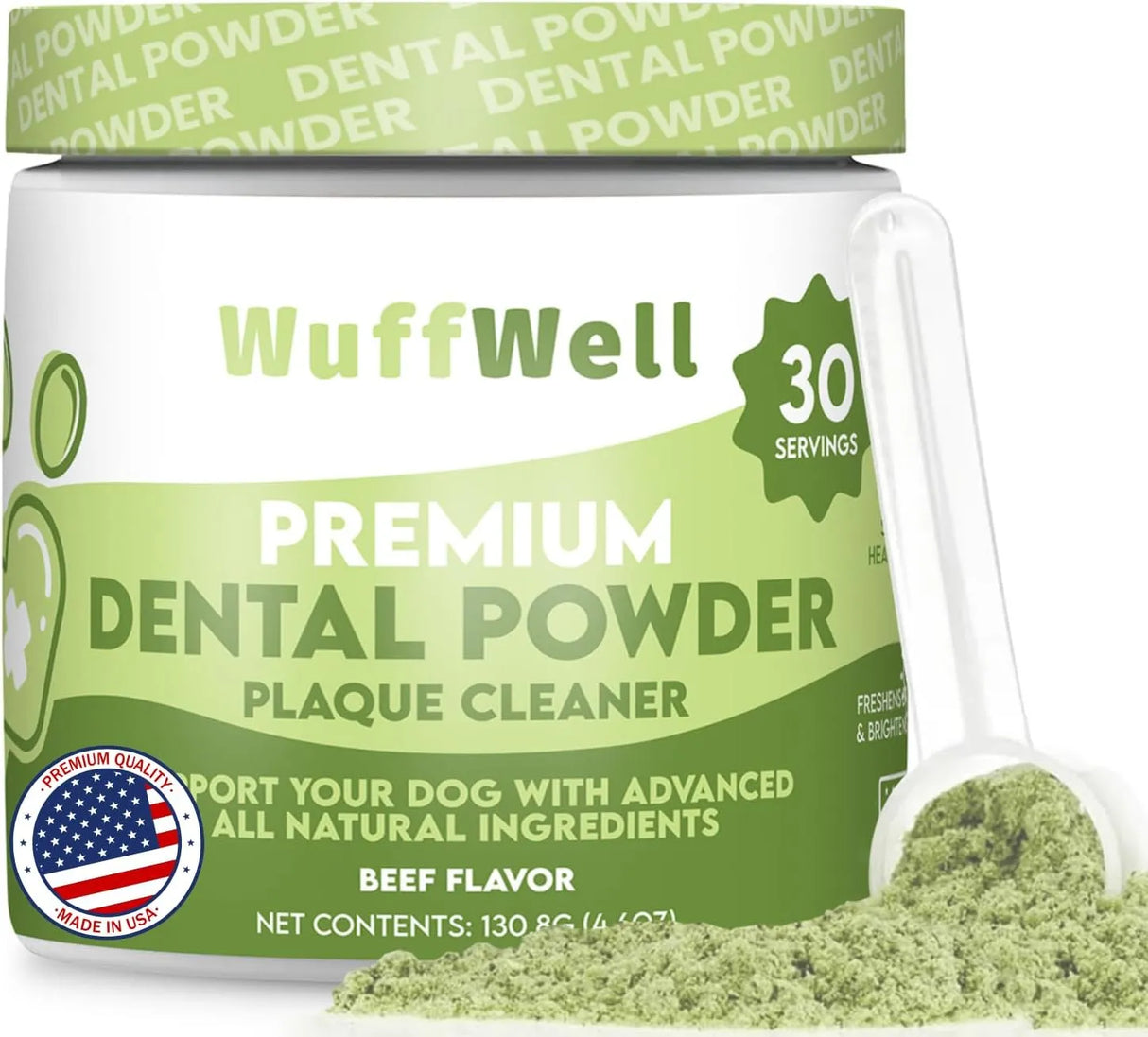 WUFFWELL - WuffWell Dog Teeth Cleaning Powder with Added Probiotics 130Gr. - The Red Vitamin MX - Cuidado Dental Para Perros - {{ shop.shopifyCountryName }}