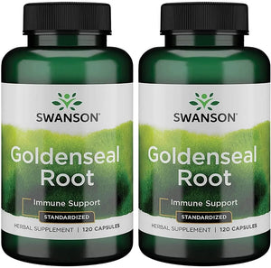 SWANSON - Swanson Goldenseal Root 120 Capsulas 2 Pack - The Red Vitamin MX - Suplementos Alimenticios - {{ shop.shopifyCountryName }}