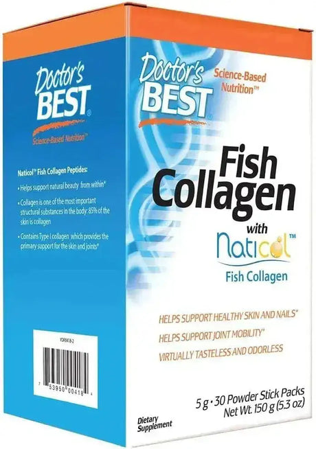 DOCTOR'S BEST - Doctor's Best Fish Collagen w/Naticol Powder 30 Paquetes - The Red Vitamin MX - Suplementos Alimenticios - {{ shop.shopifyCountryName }}