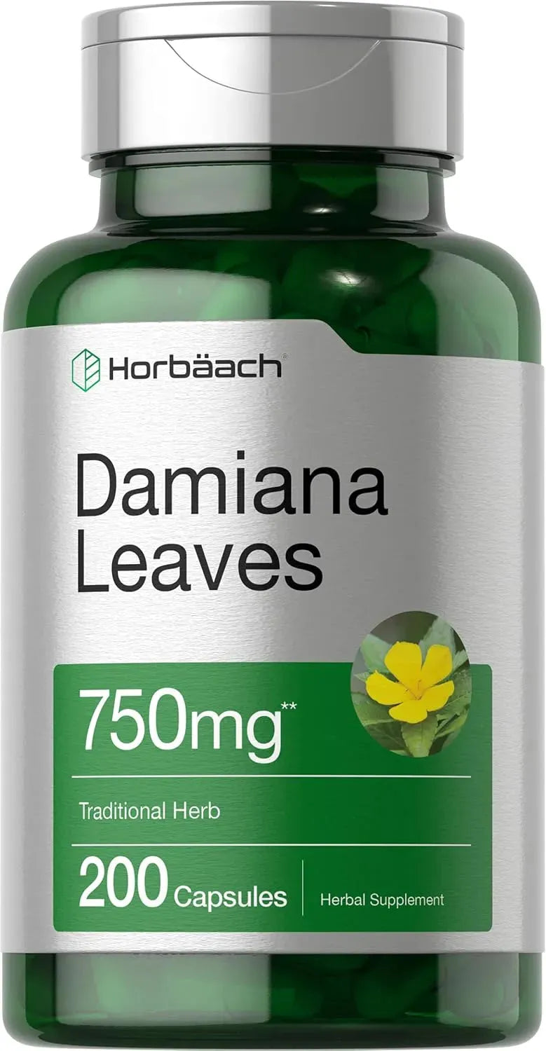 HORBAACH - Horbaach Damiana Leaf 750Mg. 200 Capsulas - The Red Vitamin MX - Suplementos Alimenticios - {{ shop.shopifyCountryName }}