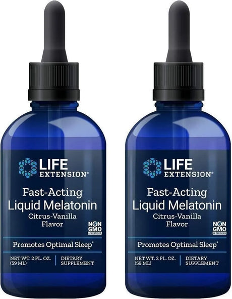 LIFE EXTENSION - Life Extension Liquid Melatonin Natural Citrus-Vanilla Flavor 3Mg. 2 Fl.Oz. 2 Pack - The Red Vitamin MX - Suplementos Alimenticios - {{ shop.shopifyCountryName }}
