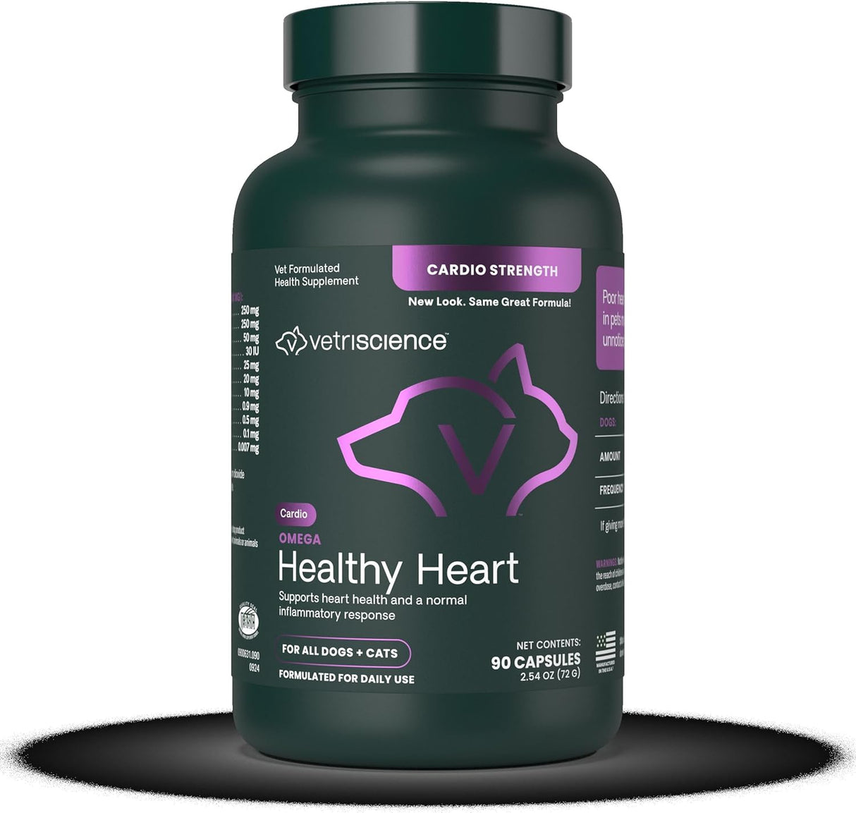 VetriScience Omega Healthy Heart Easy-Open Capsules 90 Capsulas