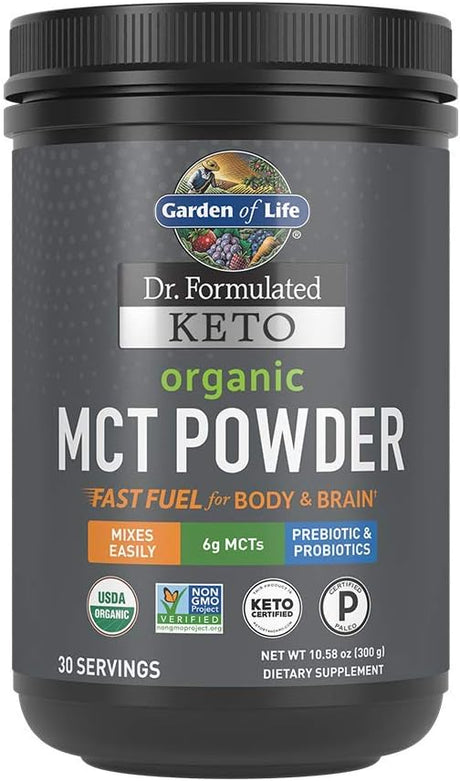 Garden of Life Dr. Formulated Keto Organic MCT Powder 30 Servicios 300Gr. - The Red Vitamin MX - Suplementos Alimenticios - GARDEN OF LIFE