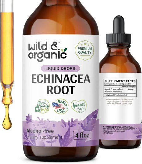 WILD & ORGANIC - Wild & Organic Echinacea Drops 4 Fl.Oz. - The Red Vitamin MX - Suplementos Alimenticios - {{ shop.shopifyCountryName }}