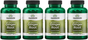 Swanson Full Spectrum Ginger Root 540Mg. 100 Capsulas 4 Pack
