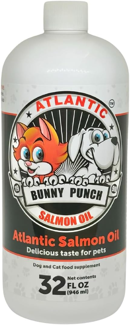 BUNNY PUNCH Salmon Oil for Dogs & Cats 32 Fl.Oz.