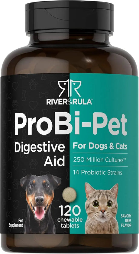 HORBAACH - Horbaach Probiotics for Dogs & Cats 120 Tabletas Masticables - The Red Vitamin MX - Probióticos Para Perros - {{ shop.shopifyCountryName }}