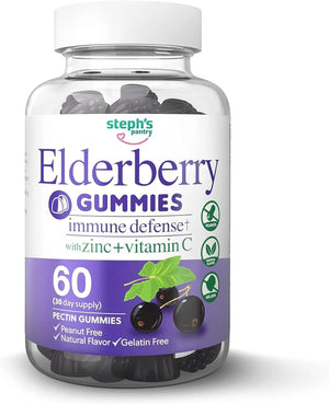 STEPH'S PANTRY - Steph's Pantry Elderberry Gummies with Vitamin C and Zinc 60 Gomitas - The Red Vitamin MX - Suplementos Alimenticios - {{ shop.shopifyCountryName }}