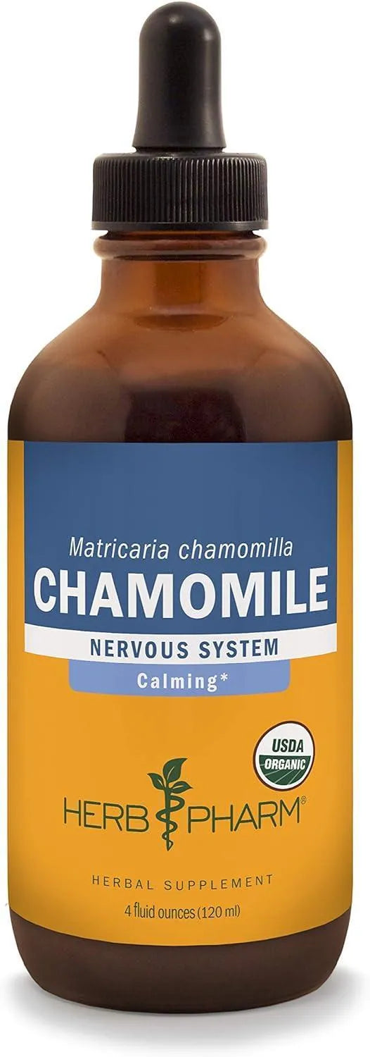 HERB PHARM - Herb Pharm Certified Organic Chamomile Liquid Extract 4 Fl.Oz. - The Red Vitamin MX - Suplementos Alimenticios - {{ shop.shopifyCountryName }}