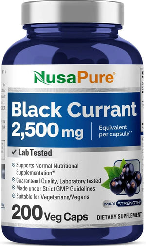 NUSAPURE - NusaPure Black Currant 2500Mg. 200 Capsulas - The Red Vitamin MX - Suplementos Alimenticios - {{ shop.shopifyCountryName }}